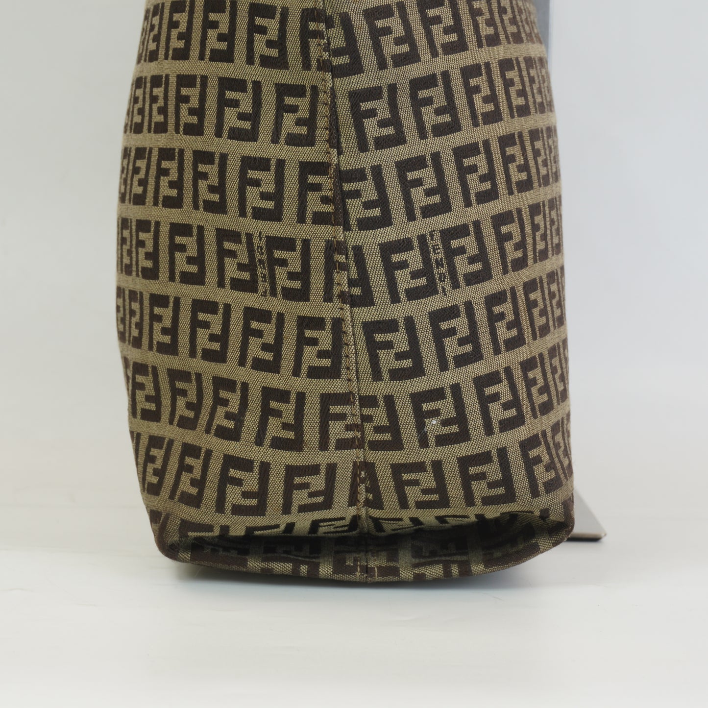 Fendi Zucchino monogram canvas hobo bag GHW Large