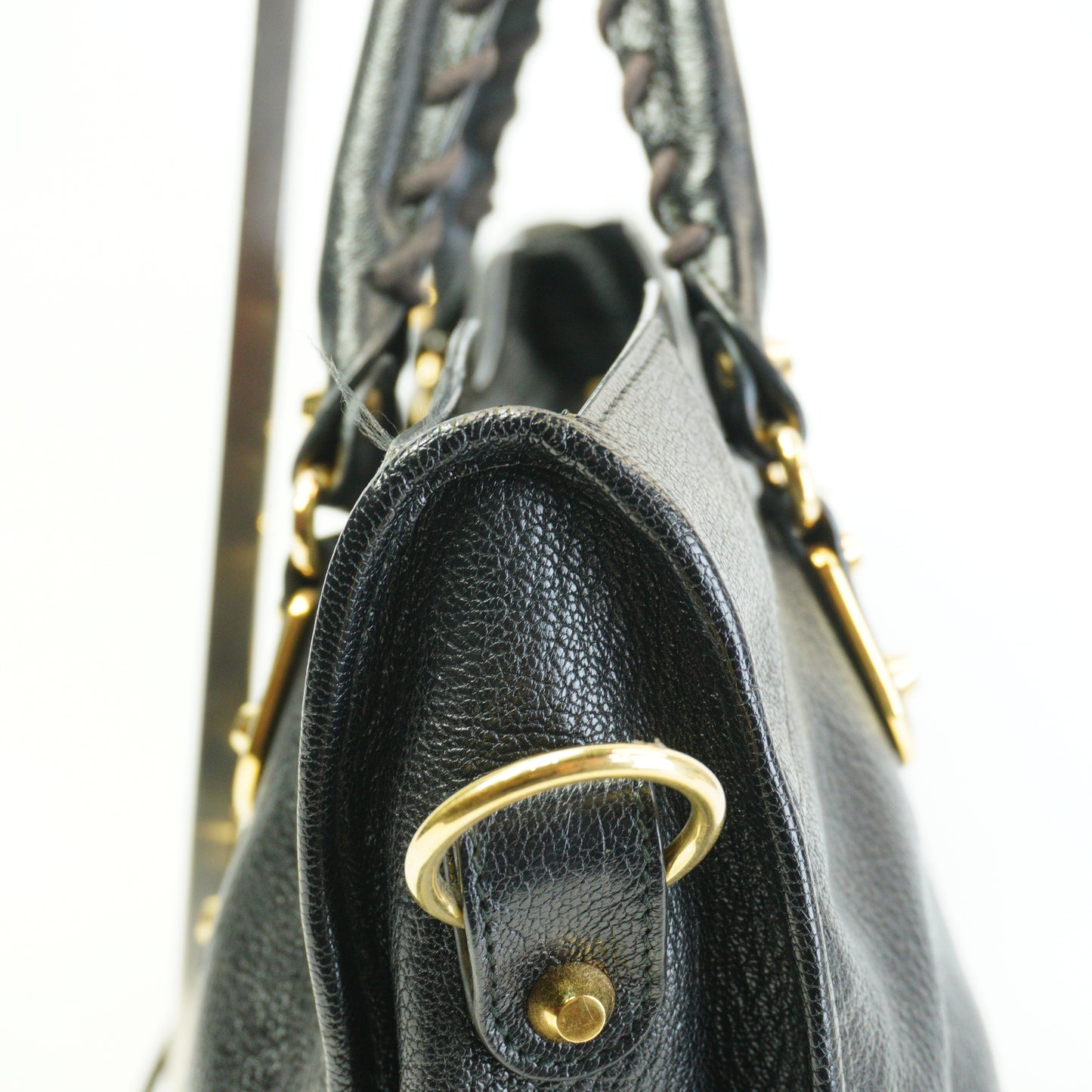 Balenciaga	Classic black Metallic Edge City Large GHW