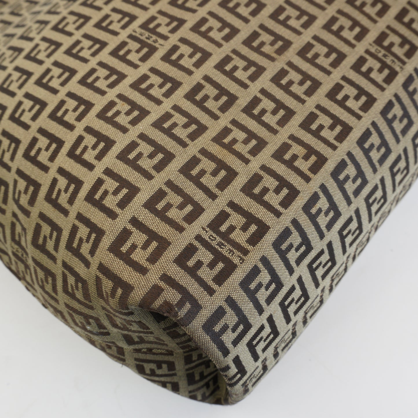 Fendi Zucchino monogram canvas hobo bag GHW Large