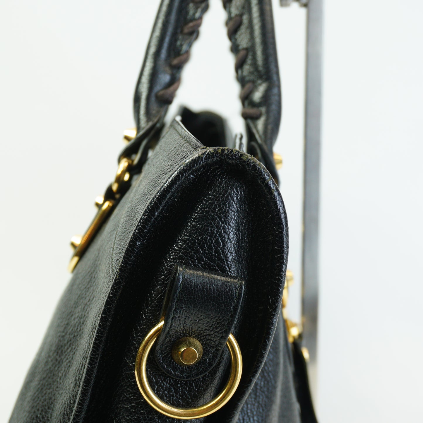 Balenciaga	Classic black Metallic Edge City Large GHW
