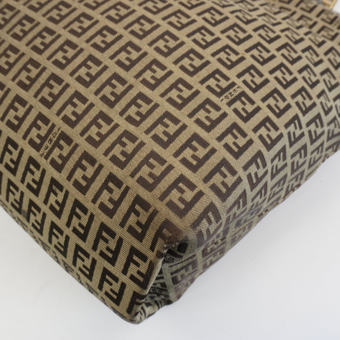 Fendi Zucchino monogram canvas hobo bag GHW Large