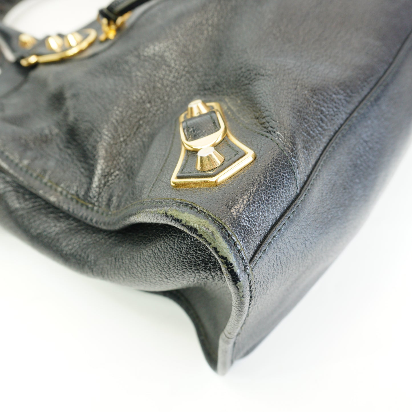 Balenciaga	Classic black Metallic Edge City Large GHW
