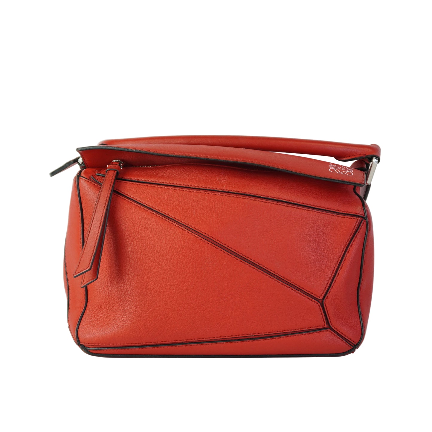 Loewe Puzzed Red Calfukin Lether