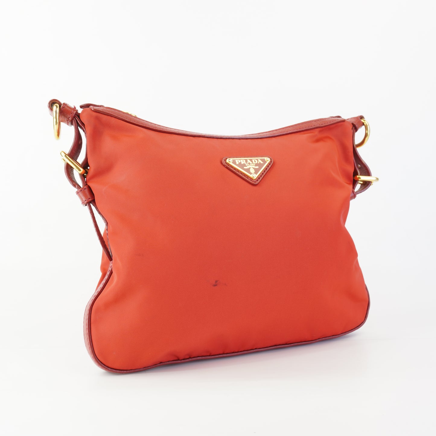Prada Nylon Shoulder Bag Red