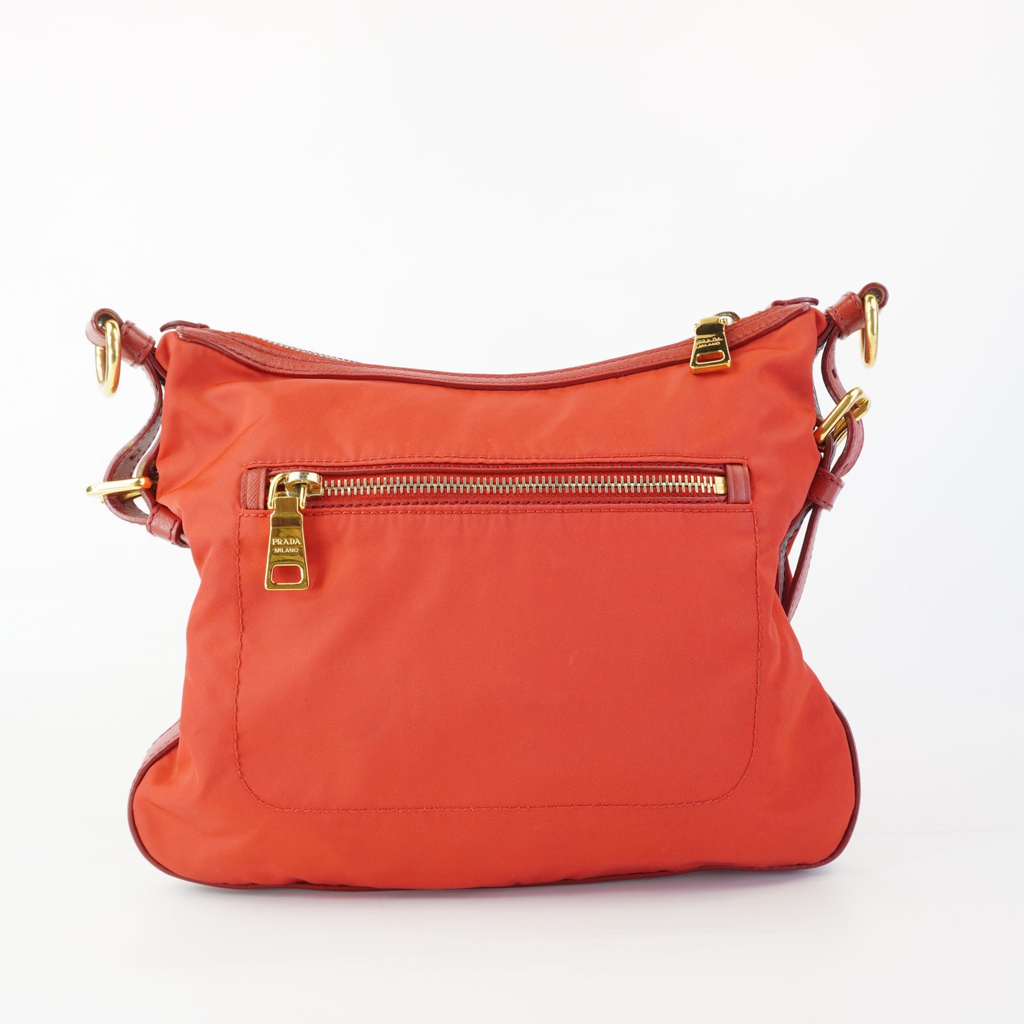 Prada Nylon Shoulder Bag Red