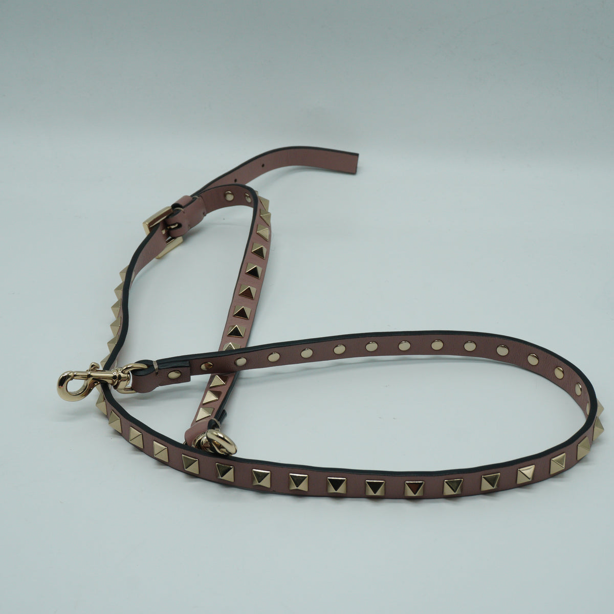 Valentino	Rockstud Double Flap Crossbody Bag Small Poudre GHW