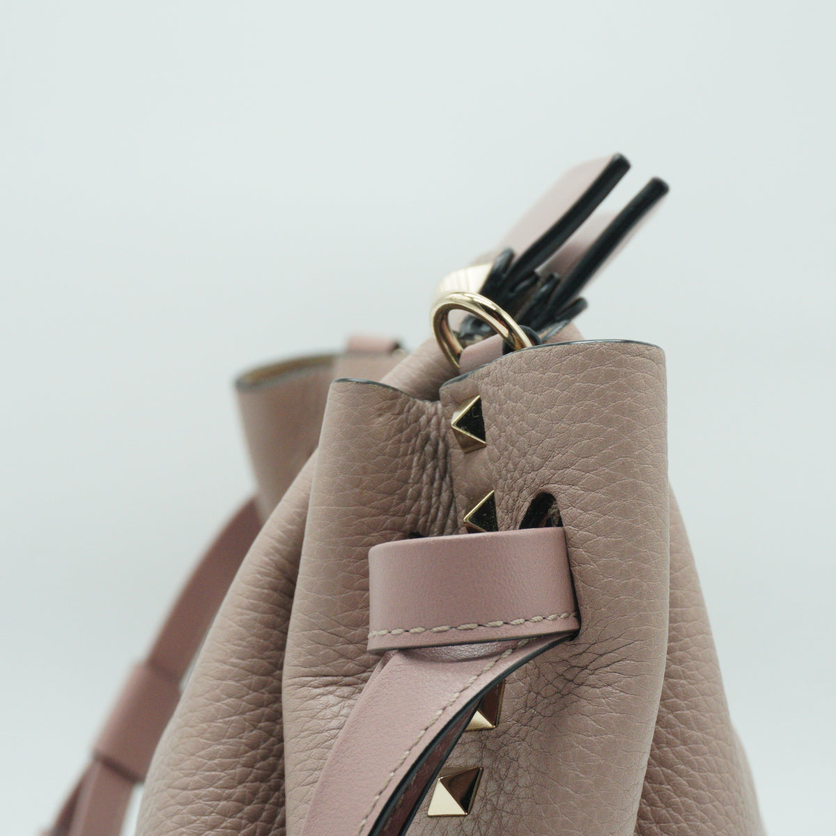 Valentino	Rockstud Double Flap Crossbody Bag Small Poudre GHW