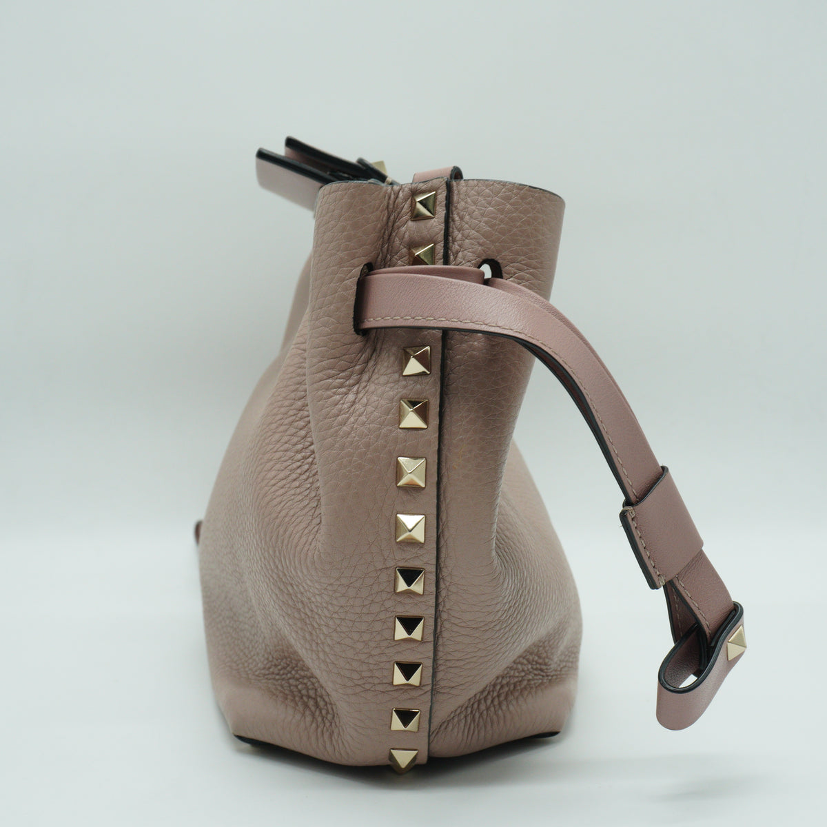 Valentino	Rockstud Double Flap Crossbody Bag Small Poudre GHW