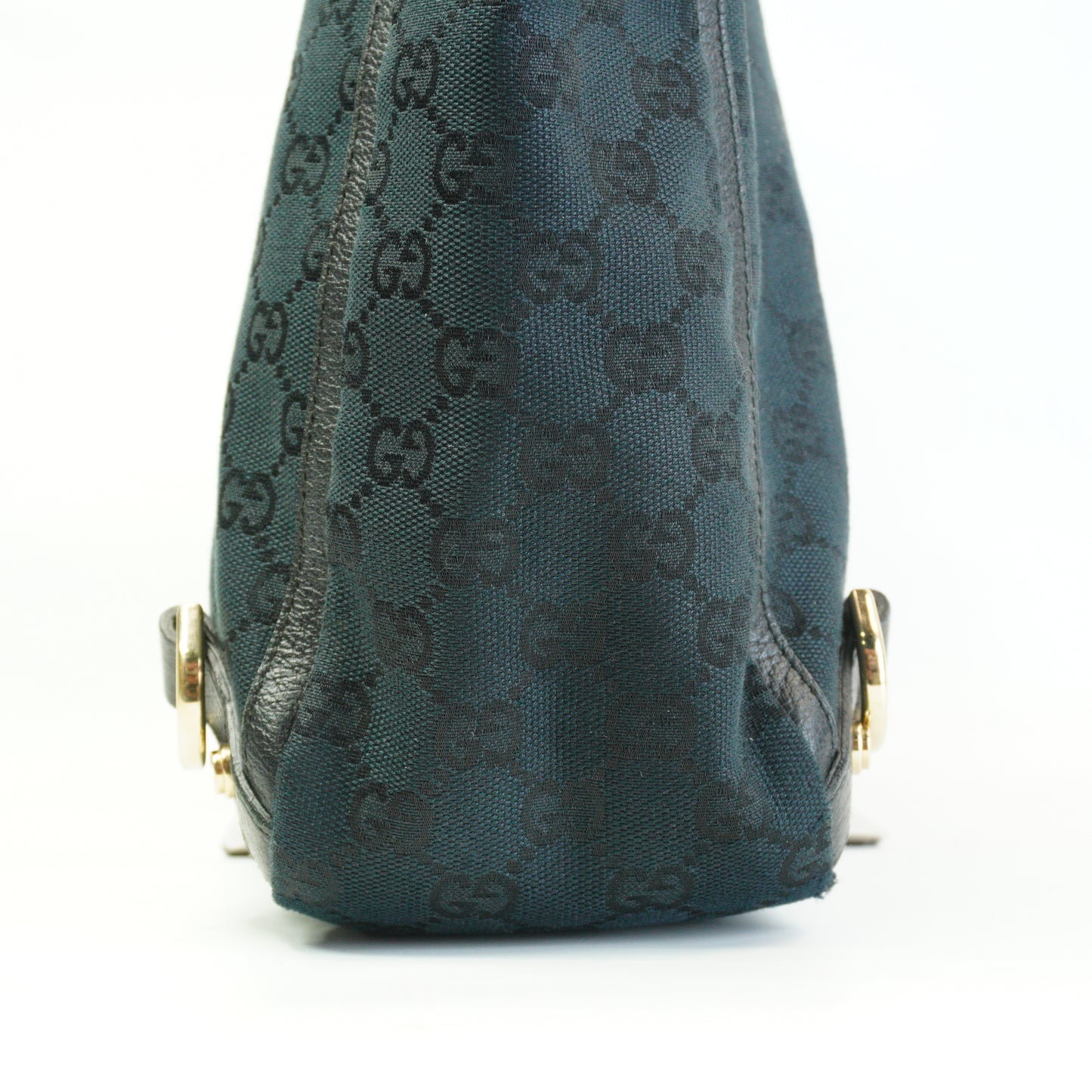 Gucci Double G Canvas Abbey Tote Large Black GHW