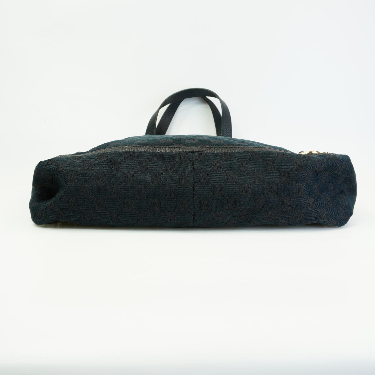 Gucci Double G Canvas Abbey Tote Large Black GHW