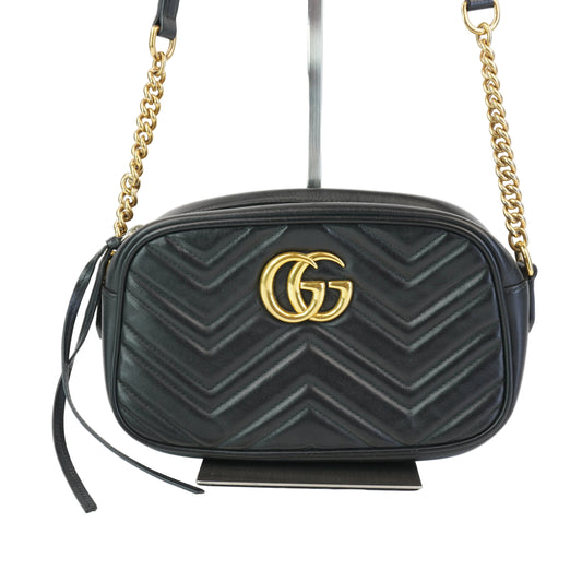 Gucci GG Marmont Matelasse Chevron Black