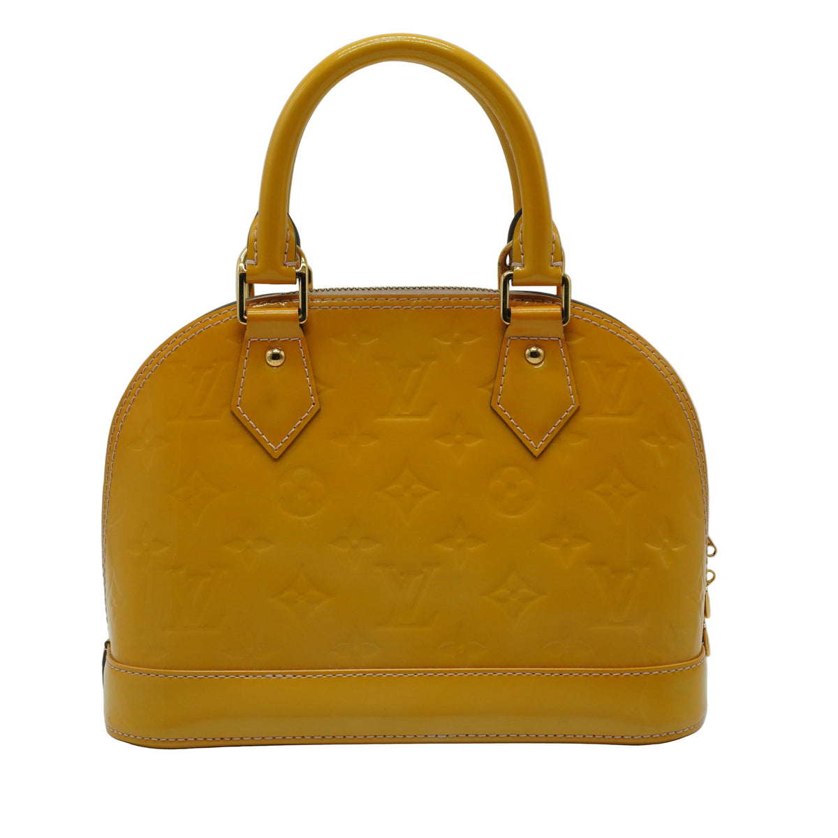Louis Vuitton Alma BB Patent Yellow GHW