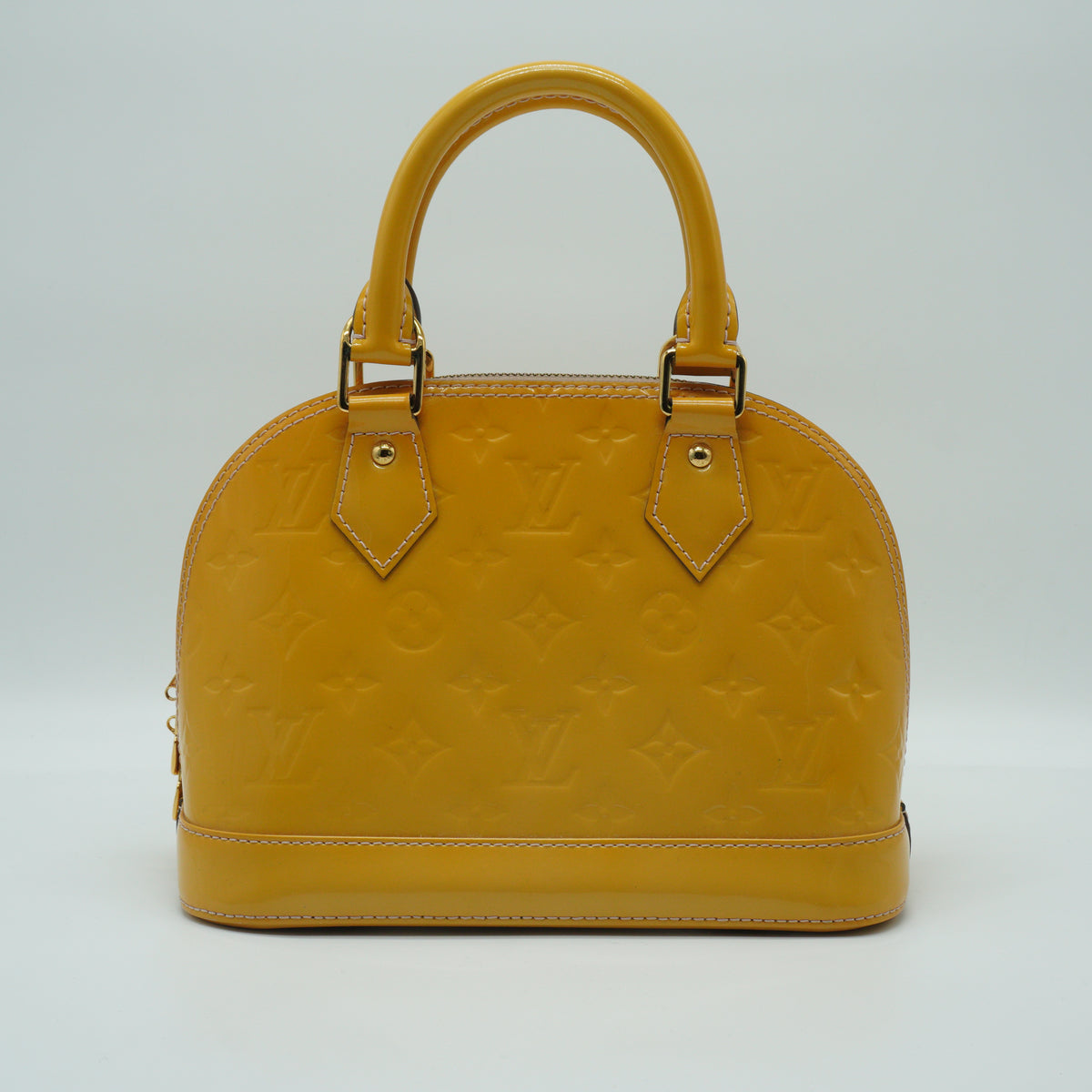 Louis Vuitton Alma BB Patent Yellow GHW