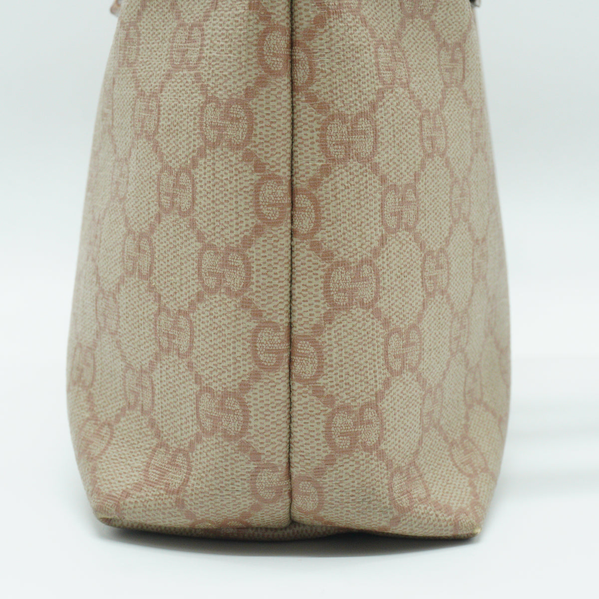 Gucci	GG Monogram Coated Canvas Small Beige/Pink Tote GHW