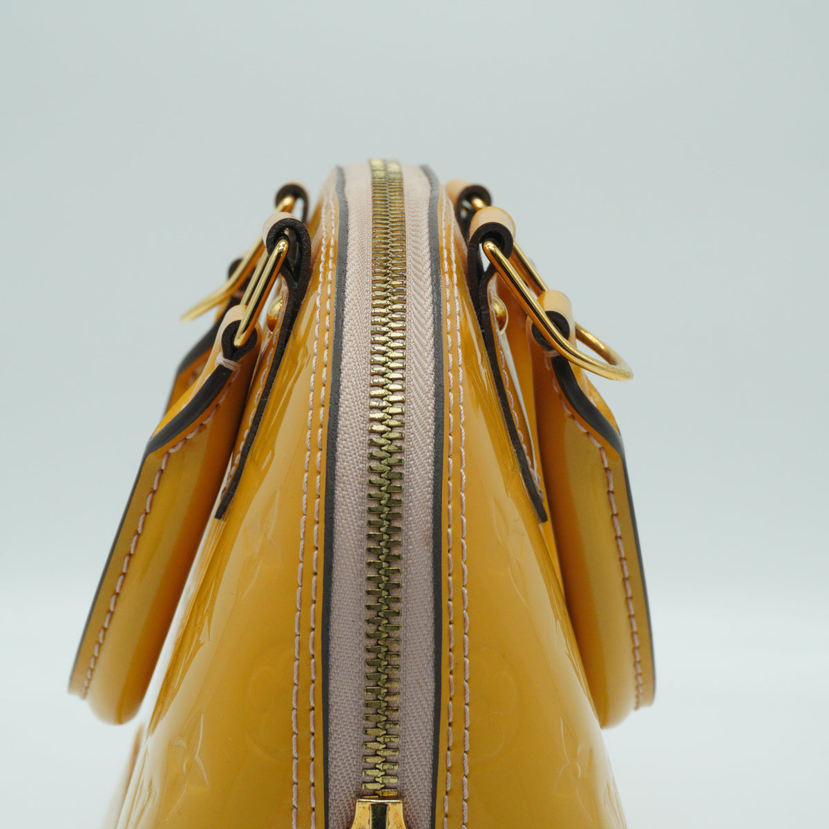 Louis Vuitton Alma BB Patent Yellow GHW