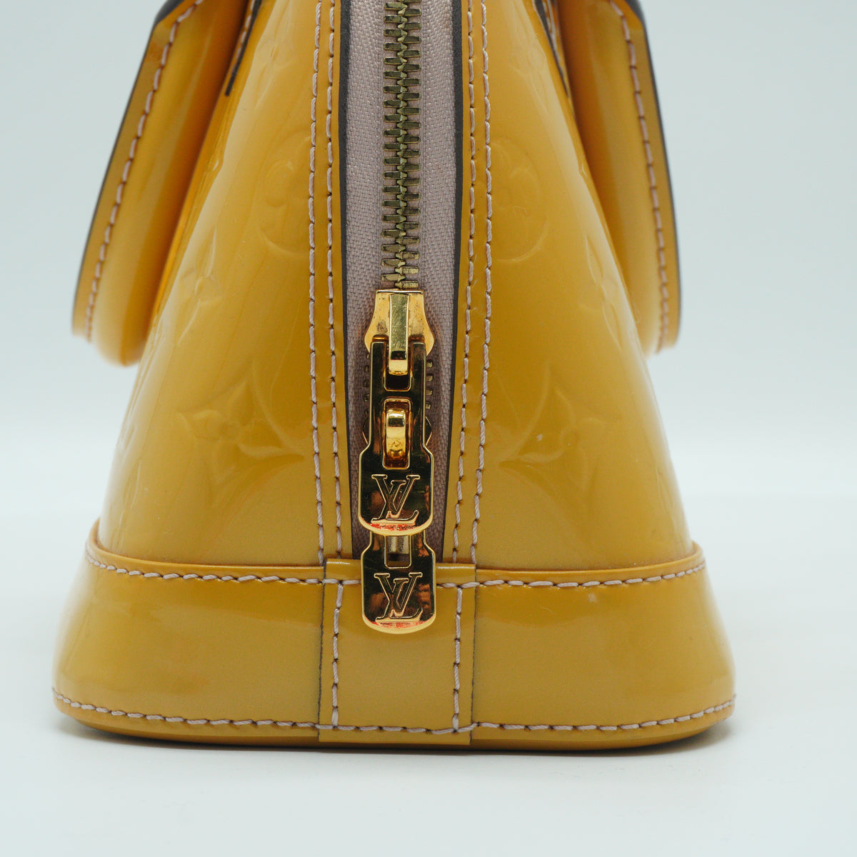 Louis Vuitton Alma BB Patent Yellow GHW