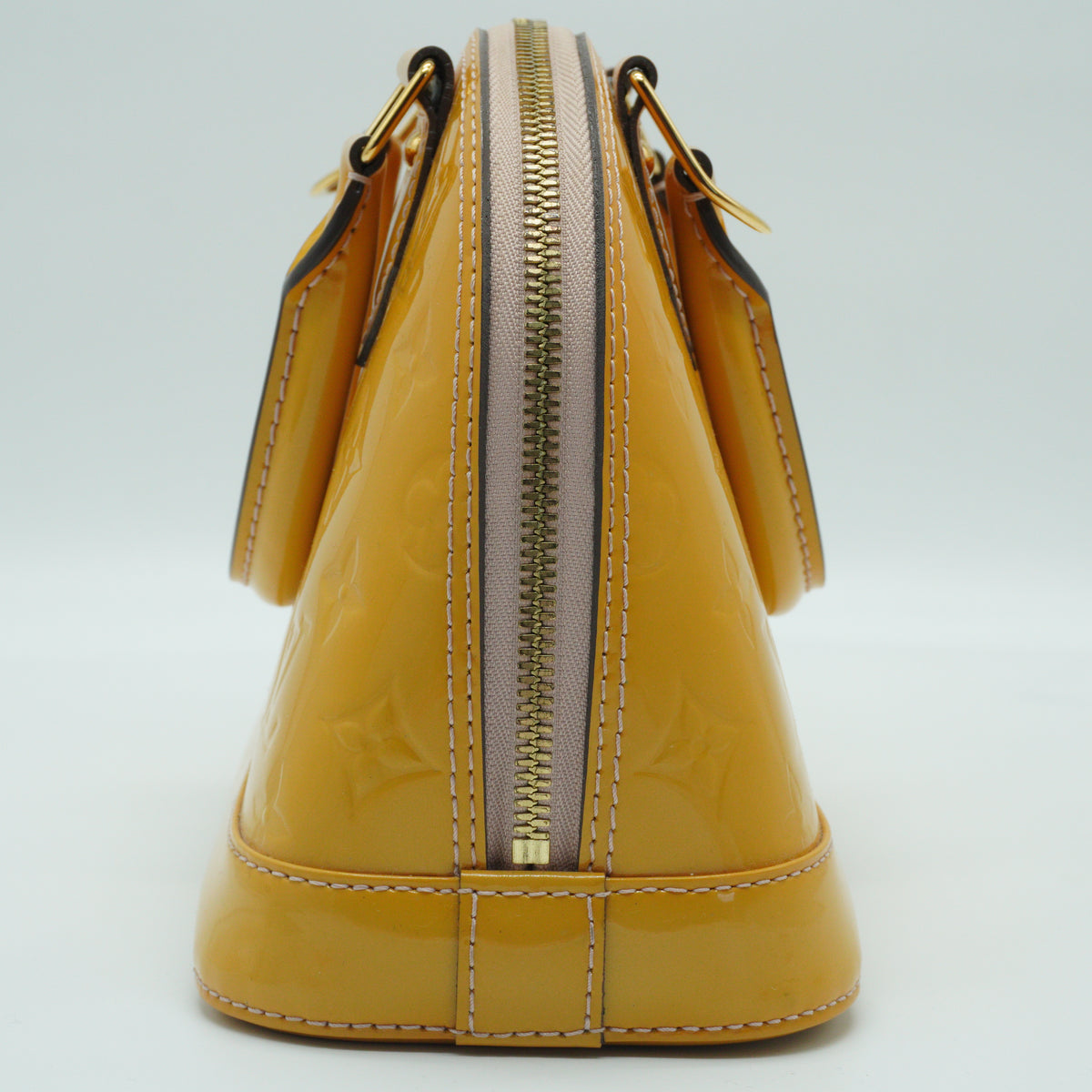Louis Vuitton Alma BB Patent Yellow GHW