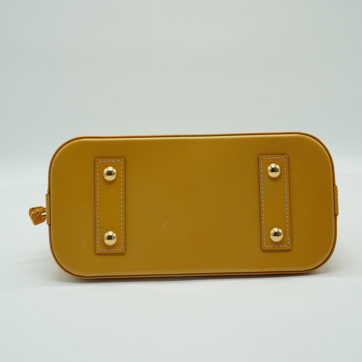 Louis Vuitton Alma BB Patent Yellow GHW