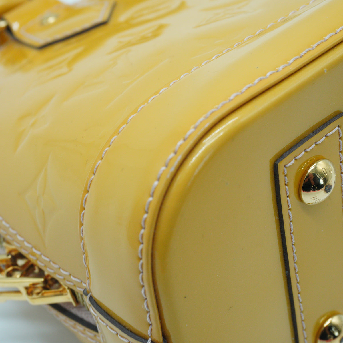 Louis Vuitton Alma BB Patent Yellow GHW