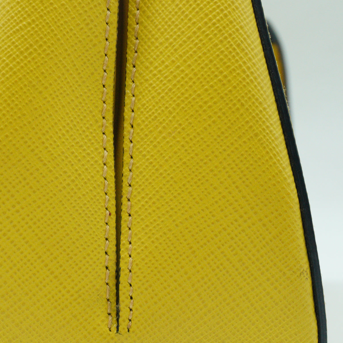 Prada	Sidonie Top Handle Small Saffiano Yellow GHW
