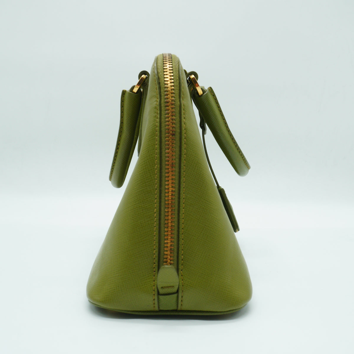 Prada	Promenade Bag Medium Saffiano Olive Green GHW