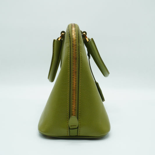 Prada	Promenade Bag Medium Saffiano Olive Green GHW