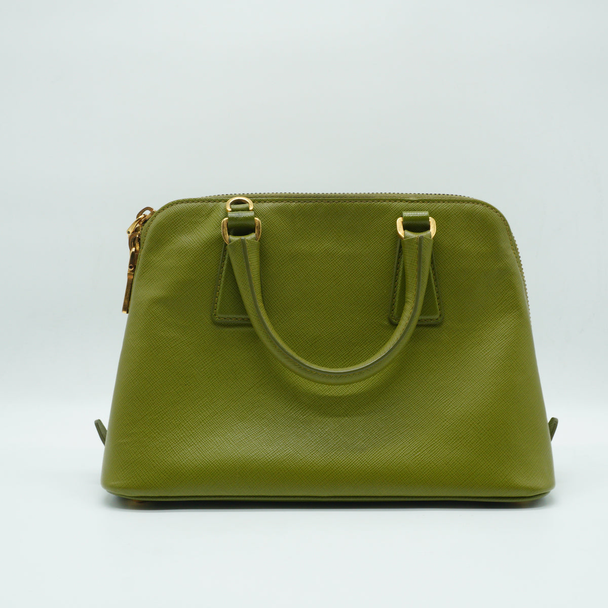Prada	Promenade Bag Medium Saffiano Olive Green GHW