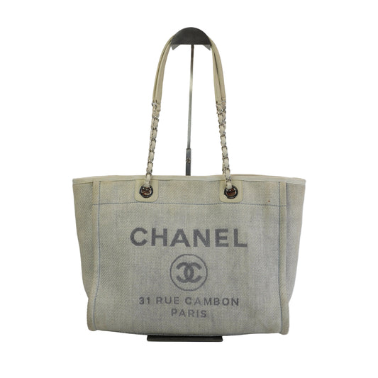 Chanel Deauville Tote Bag SHW Large