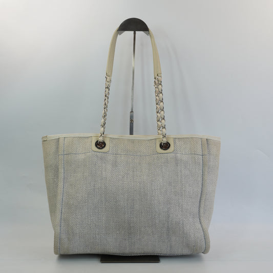 Chanel Deauville Tote Bag SHW Large
