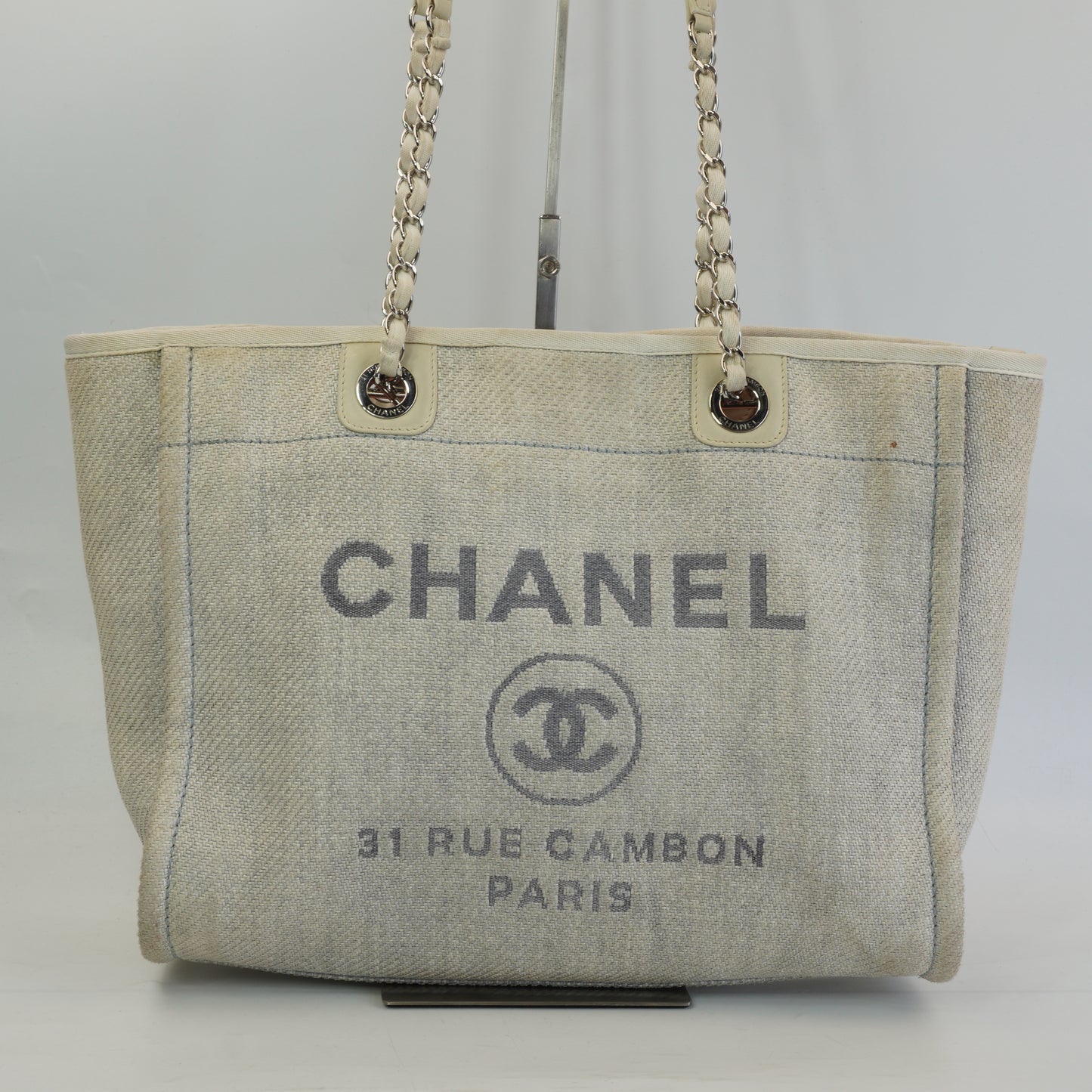 Chanel Deauville Tote Bag SHW Large