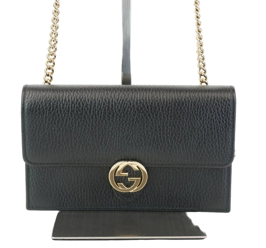 Gucci Icon GG Interlocking WOC Black