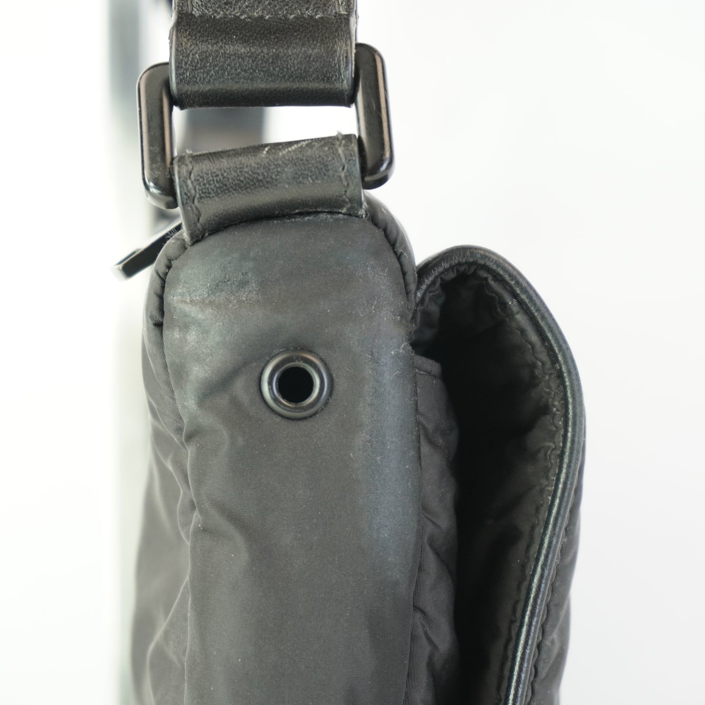 Dior	Homme Nylon Saddle Messenger Black