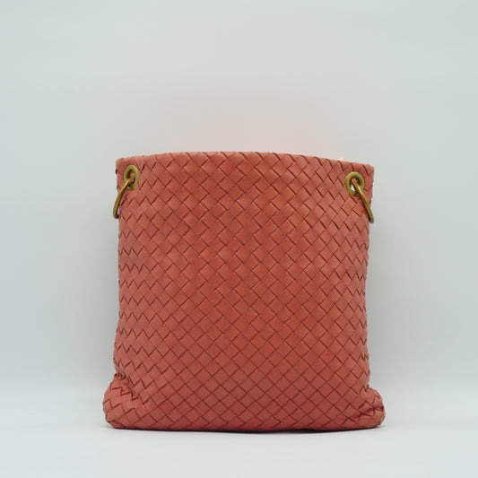 Bottega Veneta Intrecciato Parachute Bag GHW Small
