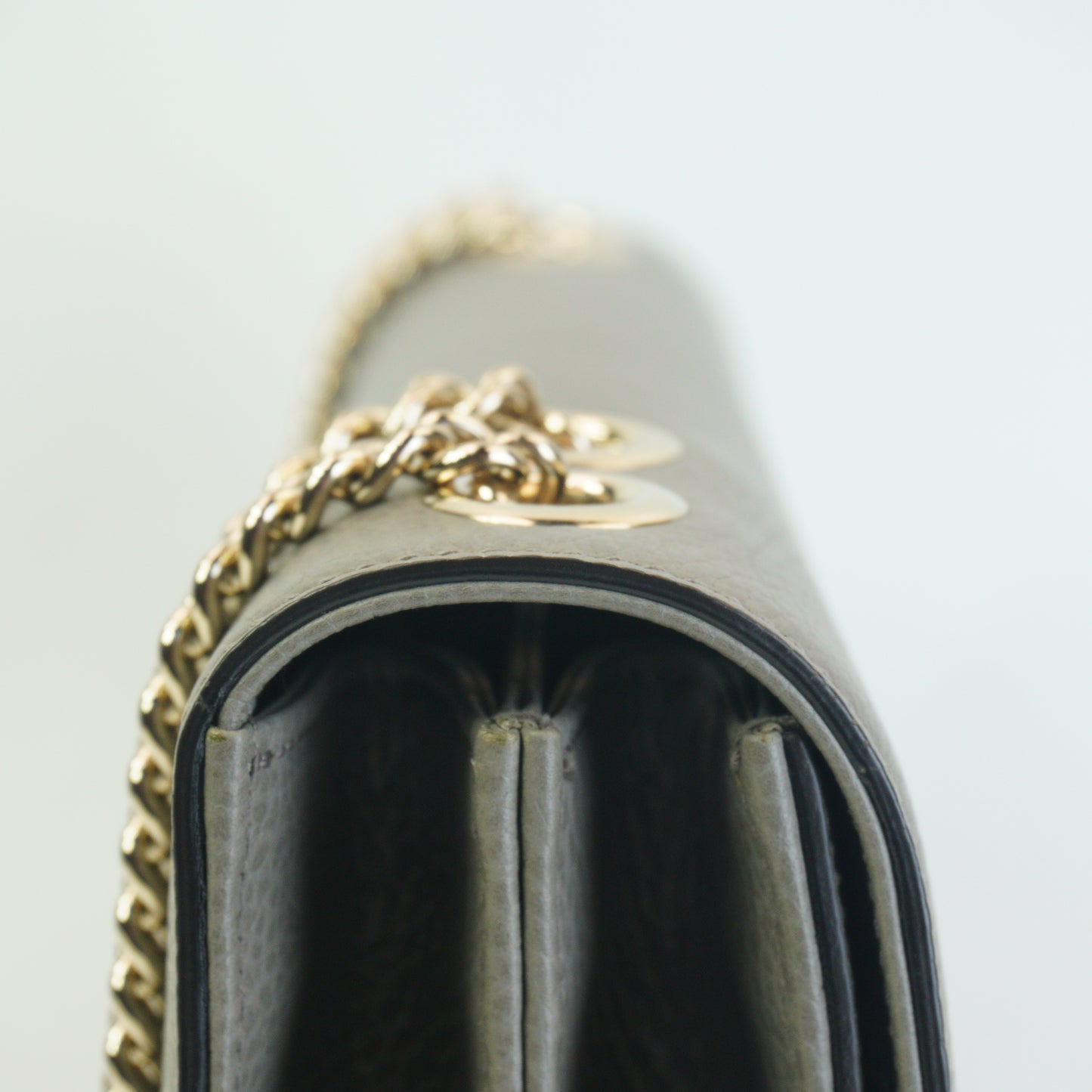 Gucci Interlocking G Shoulder Bag Medium Gray GHW