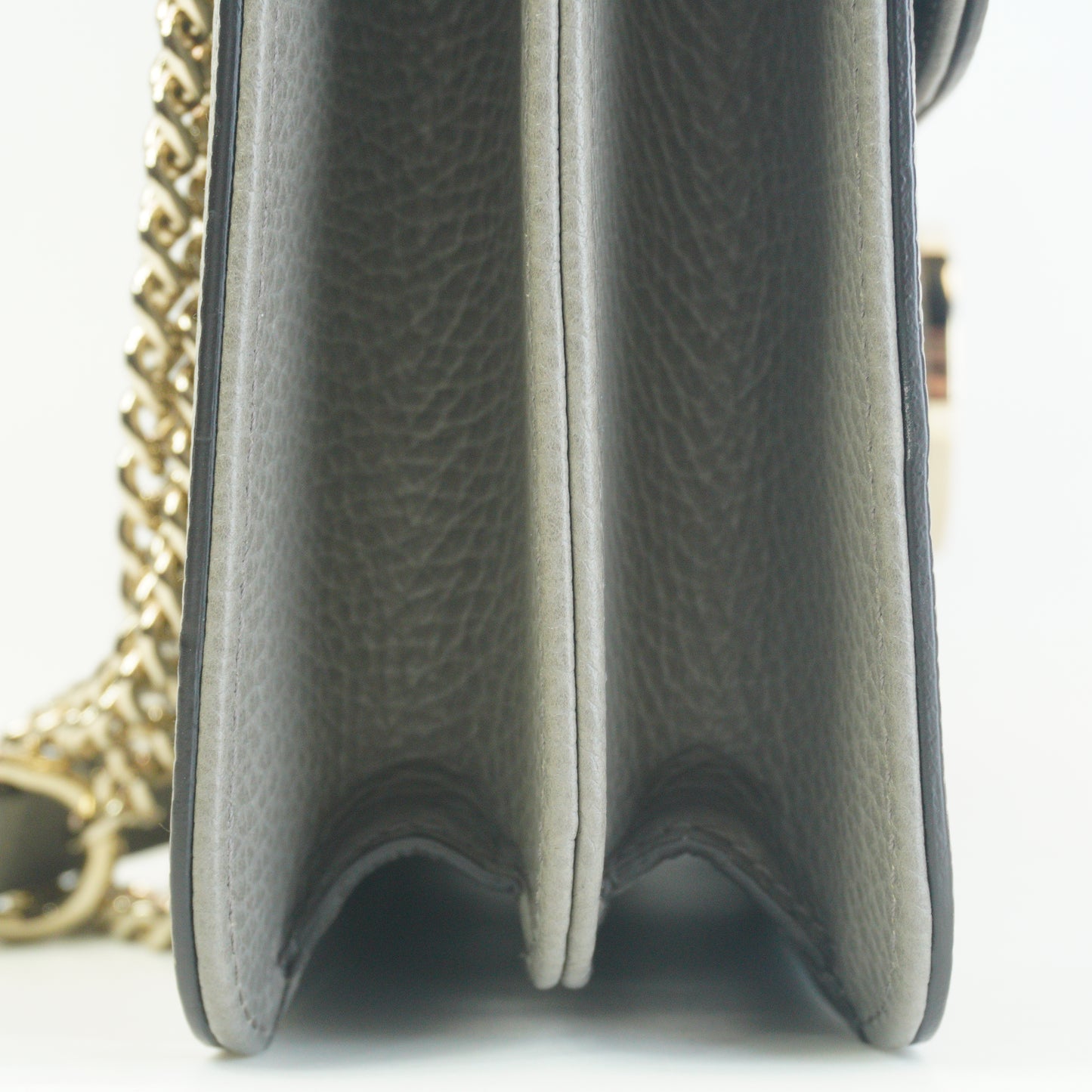 Gucci Interlocking G Shoulder Bag Medium Gray GHW