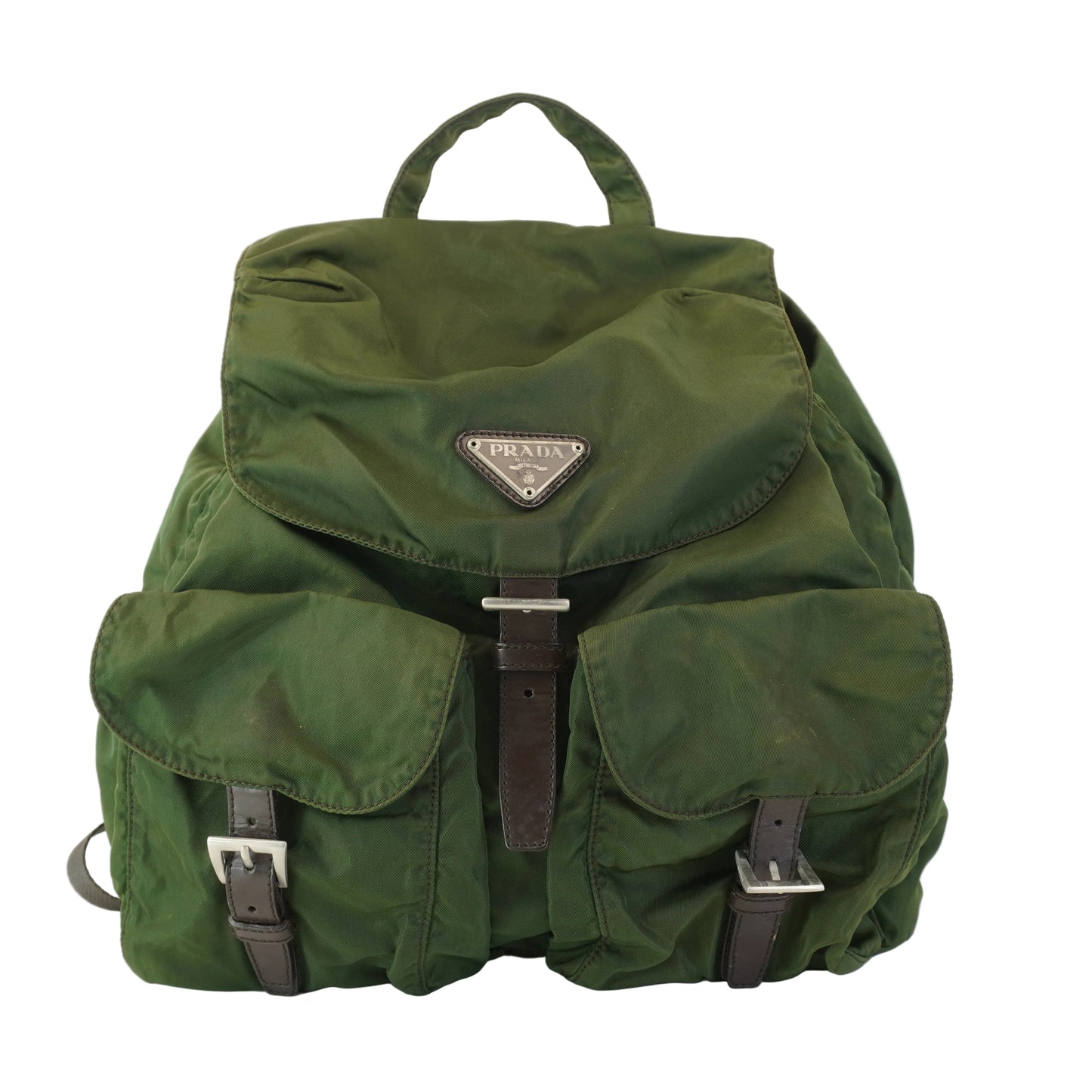 Prada Vela Nylon Army Green