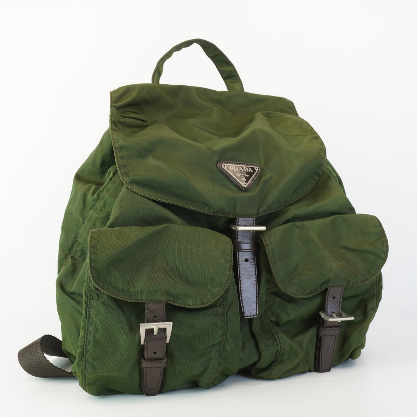 Prada Vela Nylon Army Green