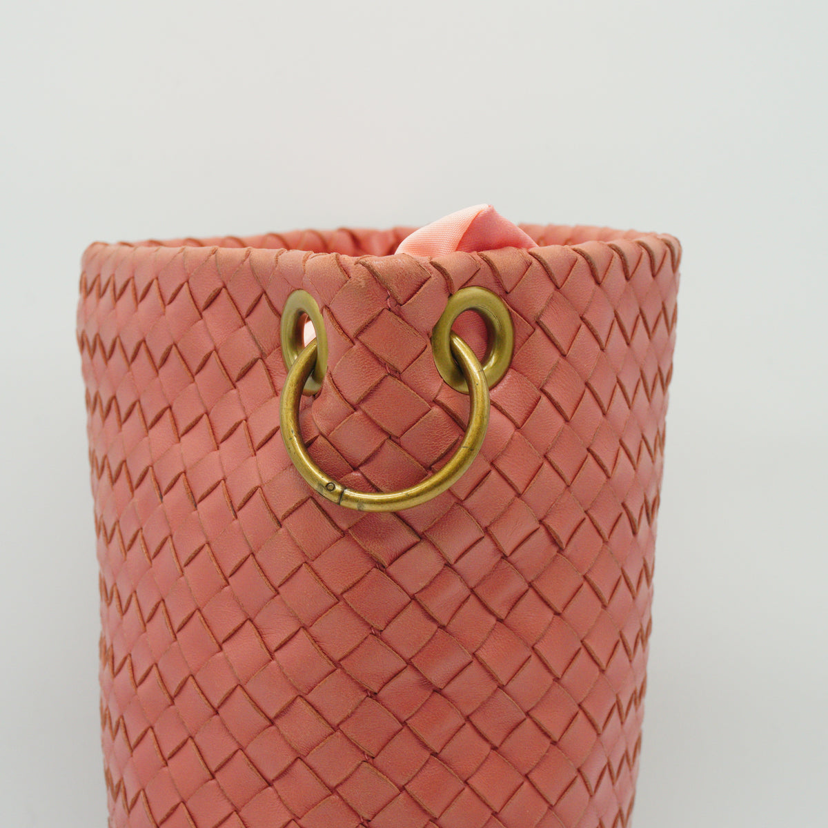 Bottega Veneta Intrecciato Parachute Bag GHW Small