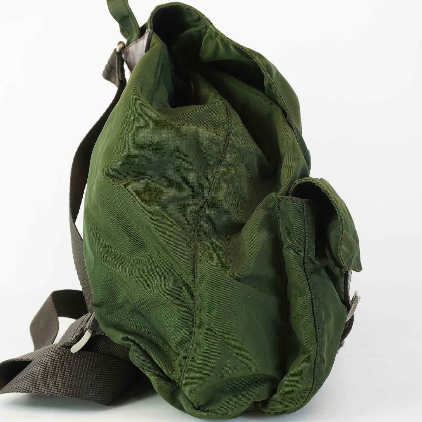 Prada Vela Nylon Army Green