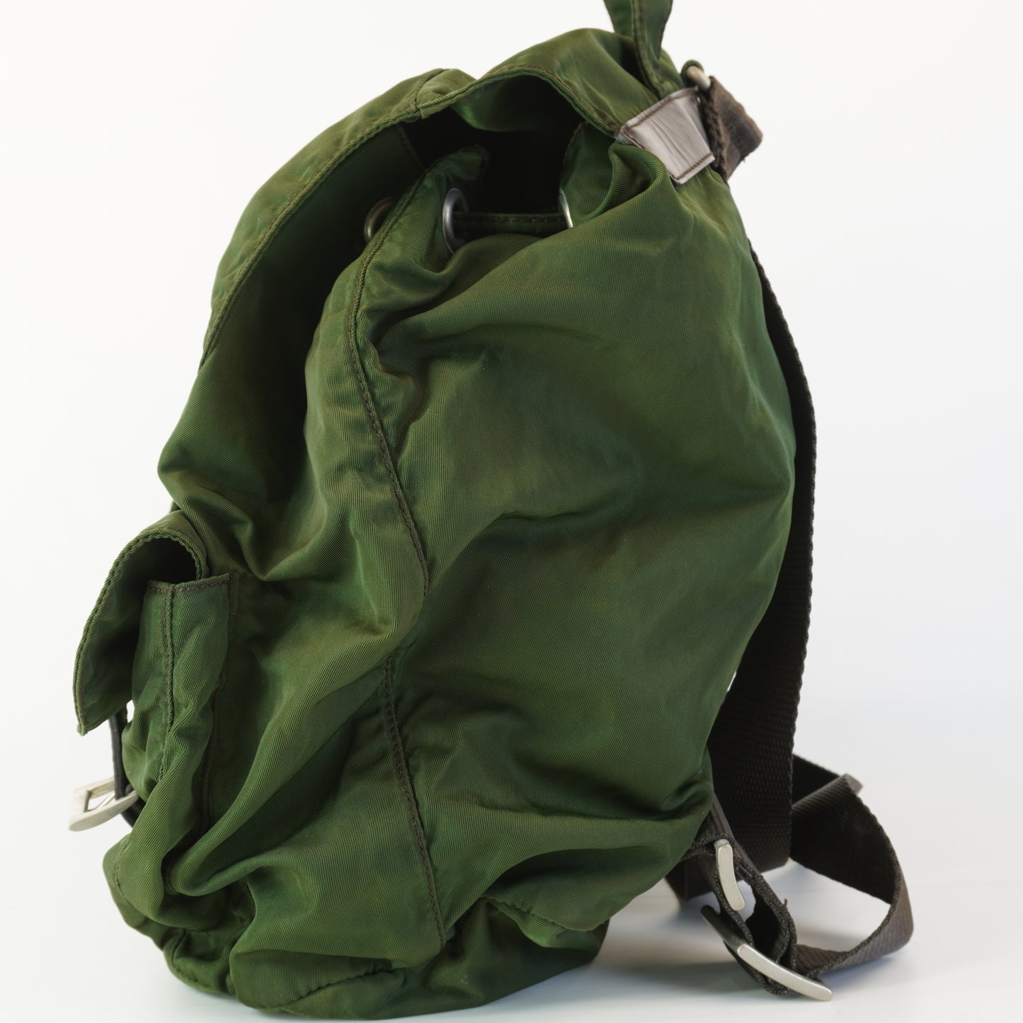 Prada Vela Nylon Army Green