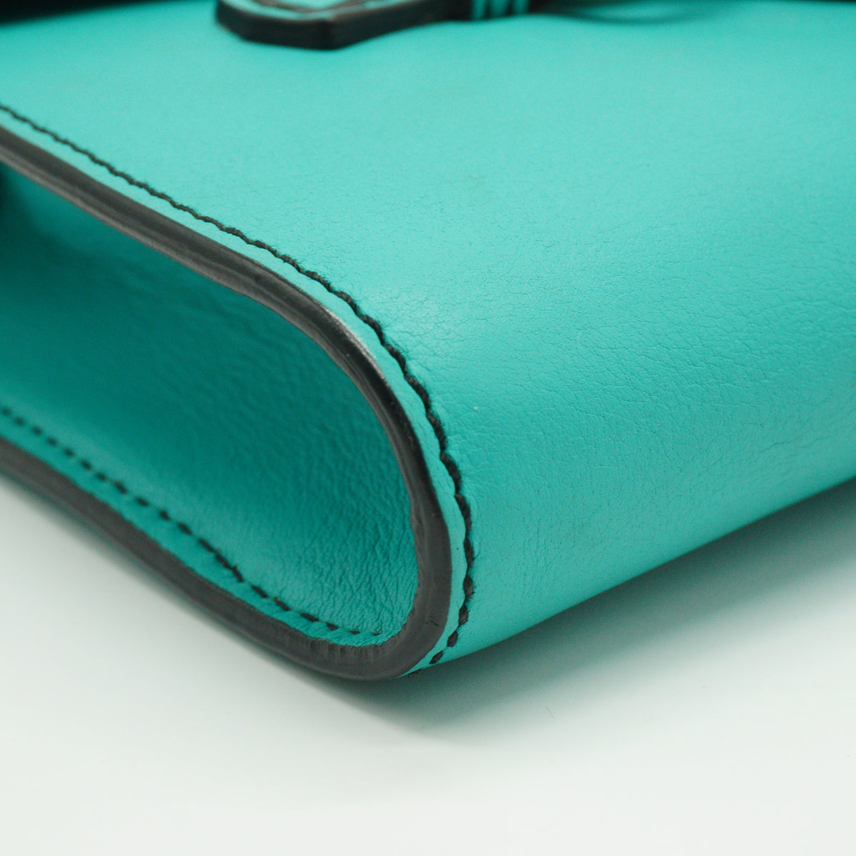 Gucci	Emily Smooth Leather Small Turquoise Shoulder bag SHW
