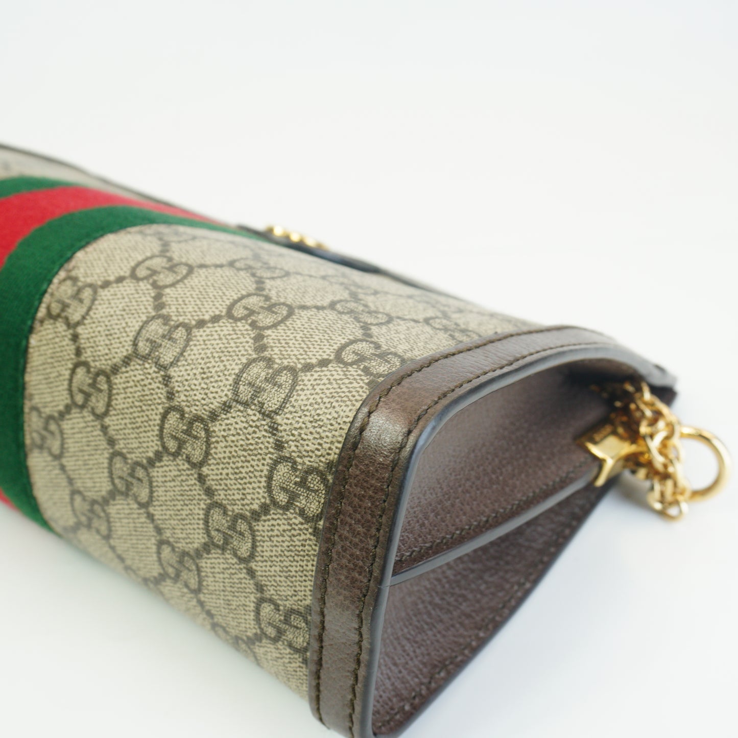 Gucci Ophidia GG Small Shoulder Bag Brown Trims GHW
