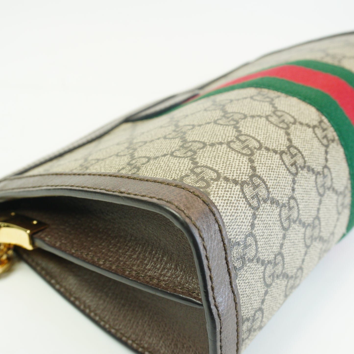 Gucci Ophidia GG Small Shoulder Bag Brown Trims GHW