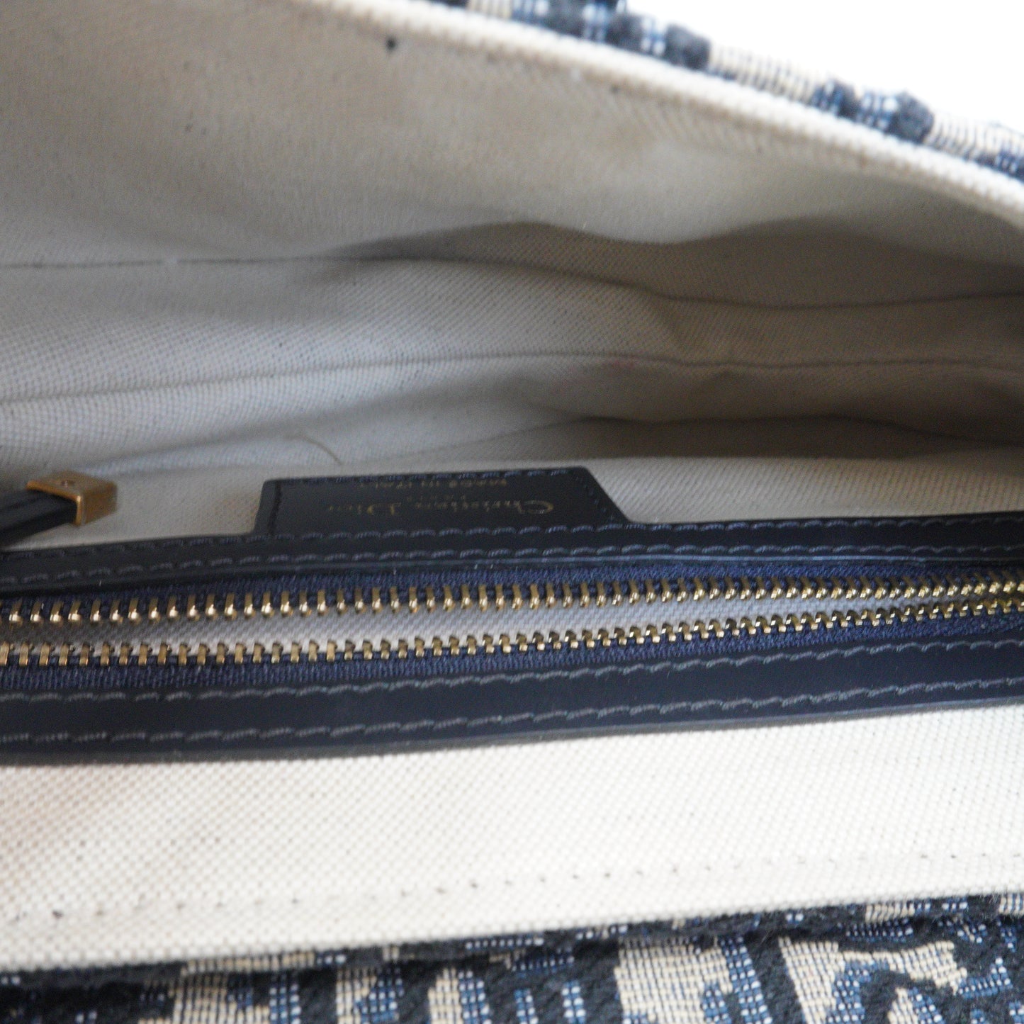 Dior	Saddle Blue Oblique Jacquard Small GHW