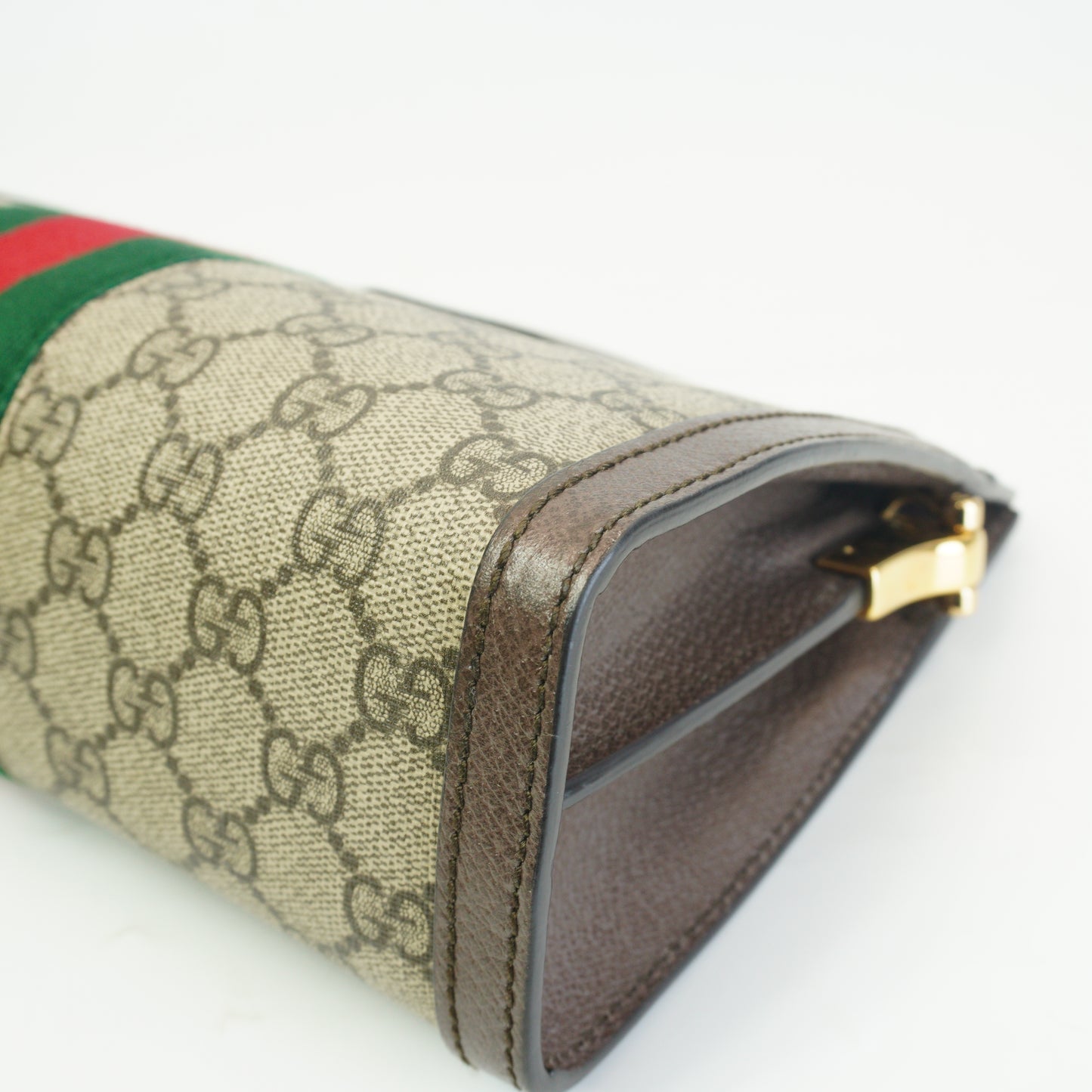 Gucci Ophidia GG Small Shoulder Bag Brown Trims GHW