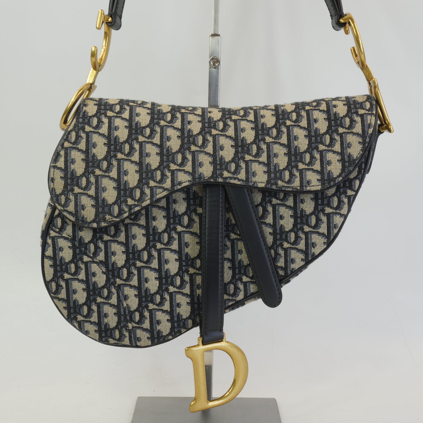 Dior	Saddle Blue Oblique Jacquard Small GHW