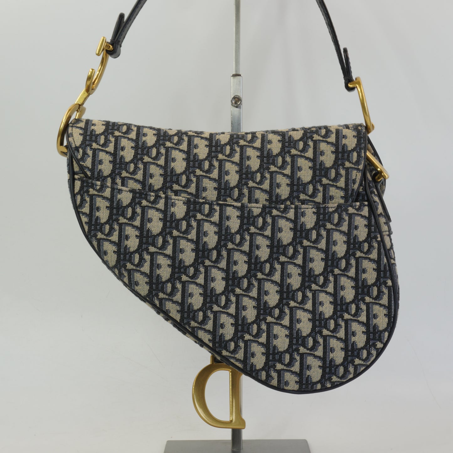 Dior	Saddle Blue Oblique Jacquard Small GHW