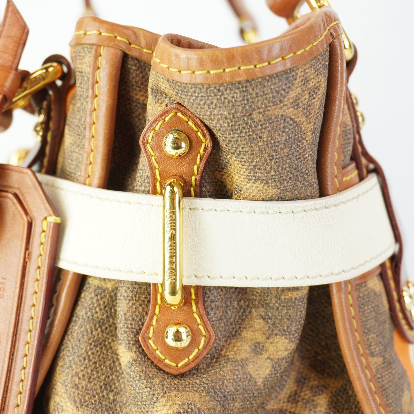 Louis Vuitton	Limited Edition Monogram Tisse Rayures PM Tote Bag GHW Medium