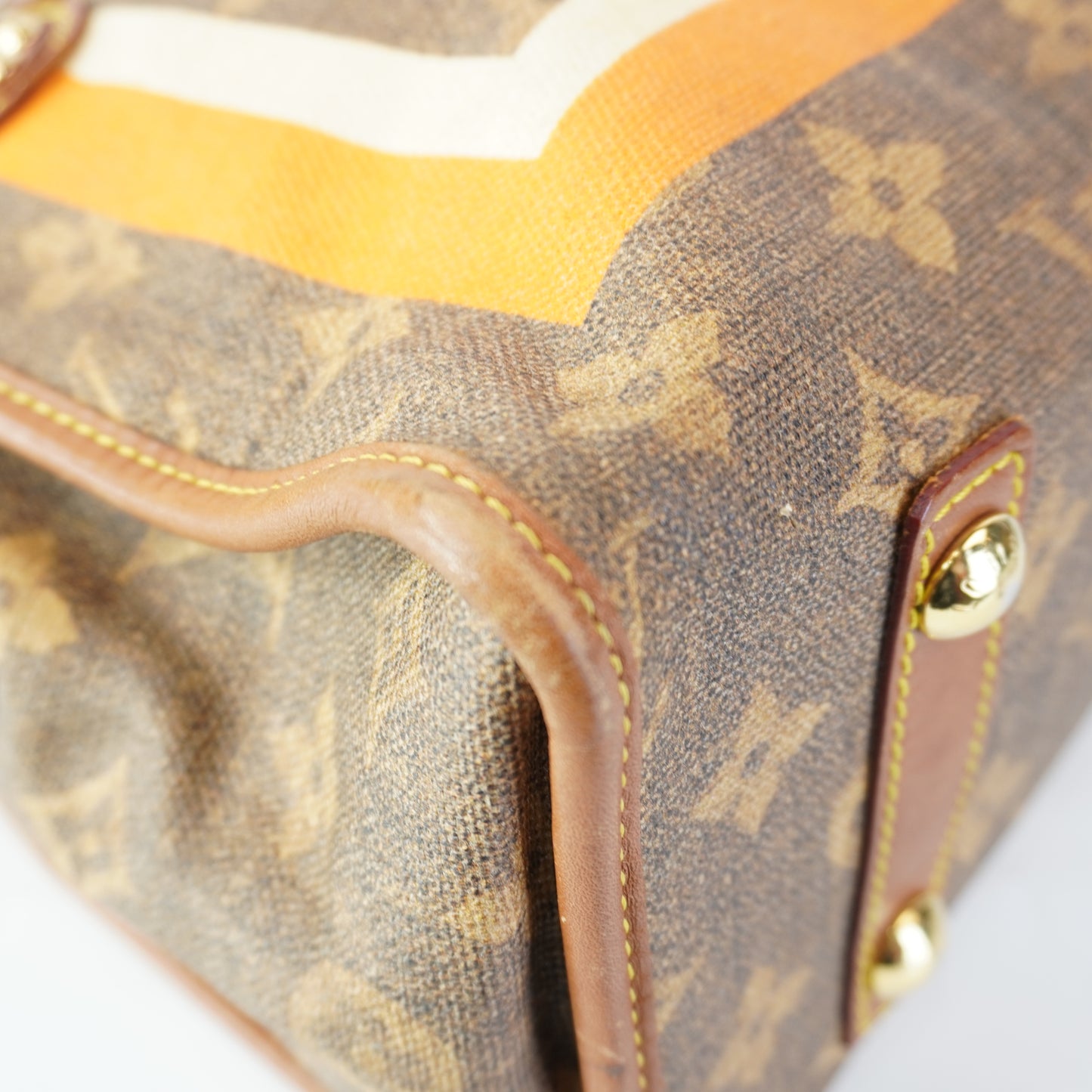 Louis Vuitton	Limited Edition Monogram Tisse Rayures PM Tote Bag GHW Medium