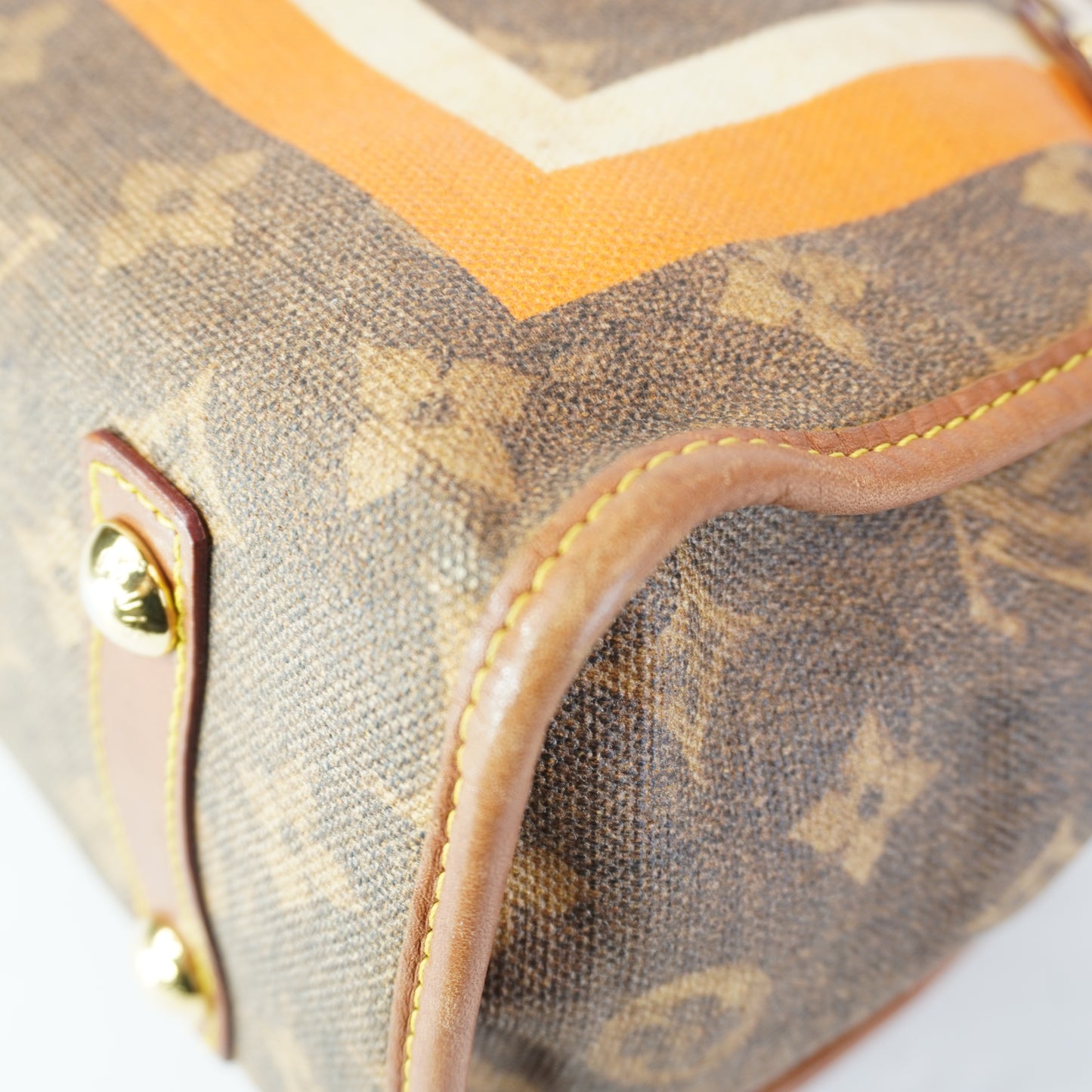 Louis Vuitton	Limited Edition Monogram Tisse Rayures PM Tote Bag GHW Medium